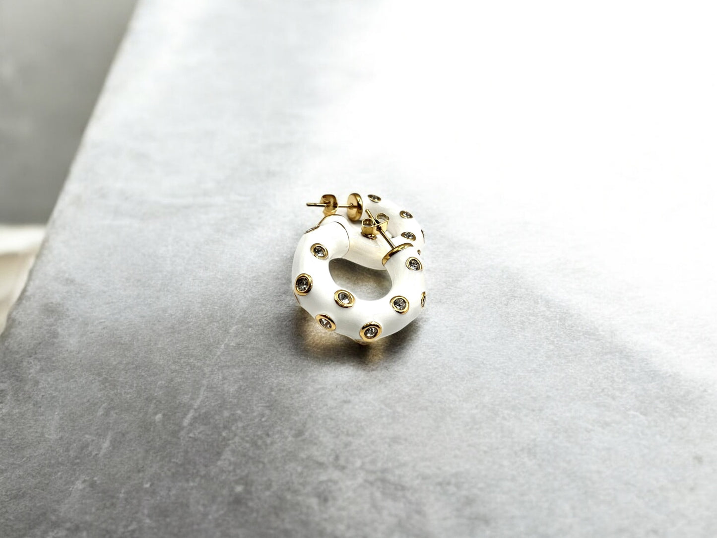 Arracada Incrustación de Zirconia